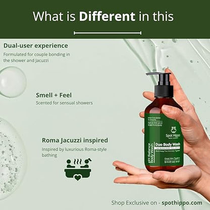 Body Wash Duo Shower Gel for Men and Women, pH Balanced Hydrating Moisturizing with Vitamin E, Aloe Vera, Niacinamide, Long Lasting Aroma Unisex Bath Gel