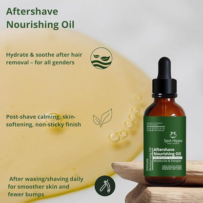 Aftershave Nourishing Oil for Women | Ingrown Hair and Pigmentation Oil for Bikini Underarms and Legs | Reduces Razor Bumps Ingrown Hairs and Dark Spots | Post Shave Care Solution 50ml