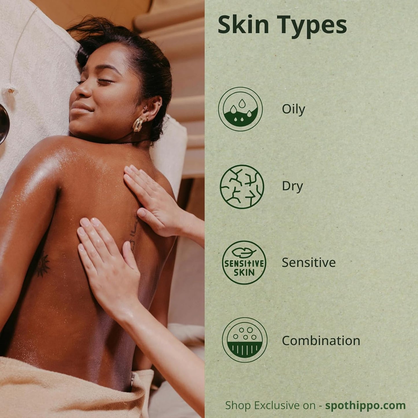 Green Calm Vitamin E Face & Body Oil – After Bath Daily Glow Oil Rosehip Oil, Almond, Olive, Jojoba & Orange Oils – 100ml