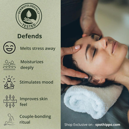 Hydrating Massage Candle (Sweet Surrender) with Avocado Oil, Rosehip Oil & Vitamin E – for Skin Nourishment & Relaxation 100g