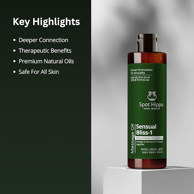 Massaging Oil (Spice Enfusion) Sensual Bliss-2 Deep Hydration Intimate Relaxation For play Essential Men Women Ritual Body Polishing Oil