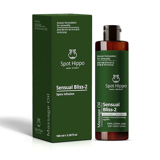 Massaging Oil (Spice Enfusion) Sensual Bliss-2 Deep Hydration Intimate Relaxation For play Essential Men Women Ritual Body Polishing Oil