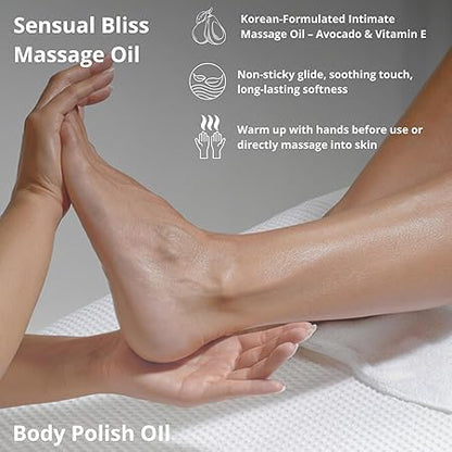 Green Calm Vitamin E Face & Body Oil – After Bath Daily Glow Oil Rosehip Oil, Almond, Olive, Jojoba & Orange Oils – 100ml