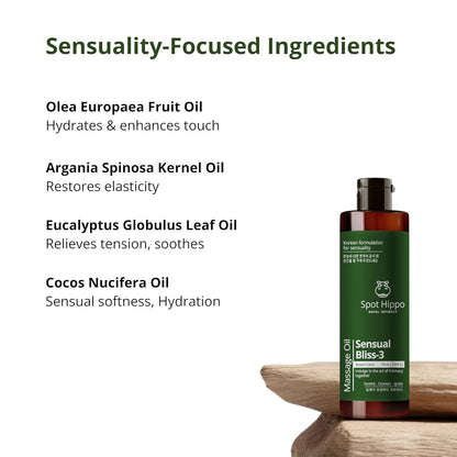 Massaging Oil (Spice Enfusion) Sensual Bliss-2 Deep Hydration Intimate Relaxation For play Essential Men Women Ritual Body Polishing Oil