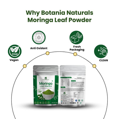 Botania Naturals Moringa Powder | 100% Pure & Natural | Superfood for Health & Wellness