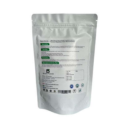 Botania Naturals Care From Nature Organic Henna Powder For Hair Colour and Growth, 200g – (Brown)